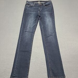 Lucky Brand Womens Jeans 6/28 Brooke Straight Dark Blue Slim‎ Stretch Denim